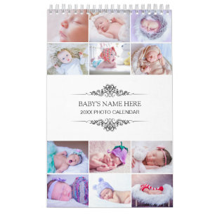 Créez vos propres photos de bébé 2025 Calendrier