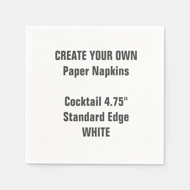 Créez vos propres serviettes en papier à cocktail  (Devant)