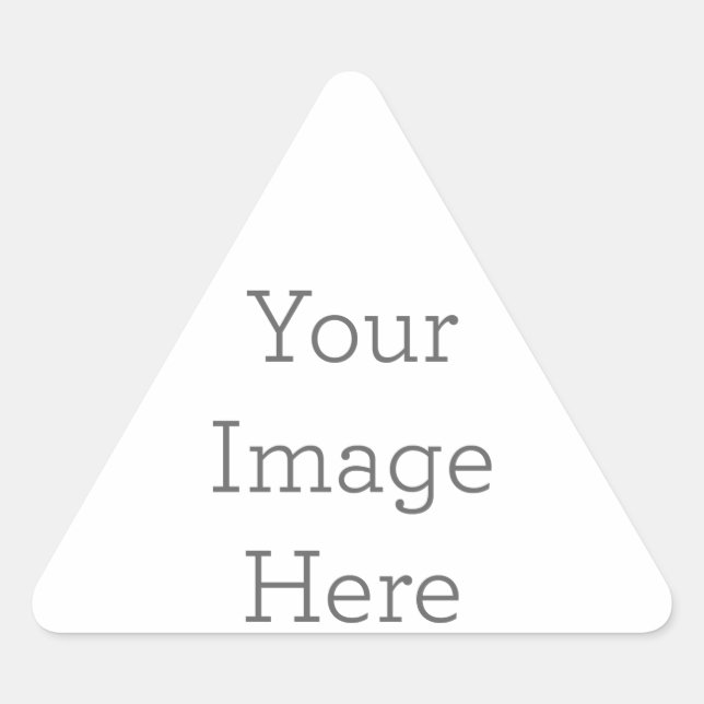 Créez votre autocollant en forme de triangle (Devant)