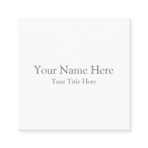 Créez votre carte de visite carrée