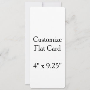 créez votre carte personnalisée 4" x 9,25" arrondi