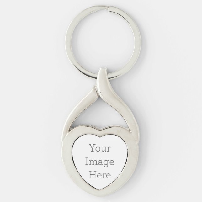 Porte-clés Coeur en métal (Devant)