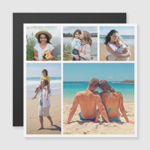 Créez votre propre 5 photo Collage carte magnétiqu