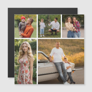 Créez votre propre 5 photo Collage carte magnétiqu