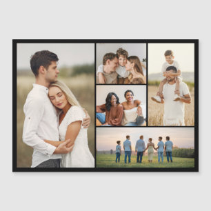 Créez votre propre 5 photo Collage carte magnétiqu