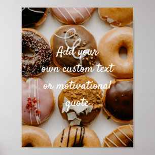 Créez votre propre affiche personnalisée - Donuts
