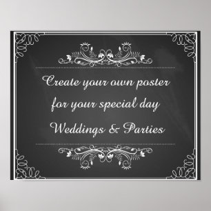 Créez votre propre affiche pour votre mariage ou v