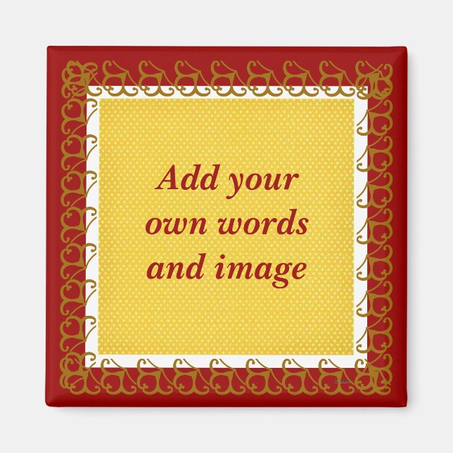 Créez votre propre aimant (canneberge) (Devant)