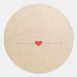 Créez votre propre autocollant rond kraft beige cl