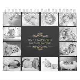 Créez votre propre B&W Baby Photos 2025 Calendrier