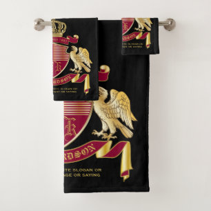 Créez votre propre blason d'armoiries d'aigle rou