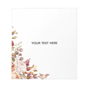 Créez votre propre bloc-notes floral