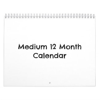 Créez votre propre calendrier mensuel sur 12 mois