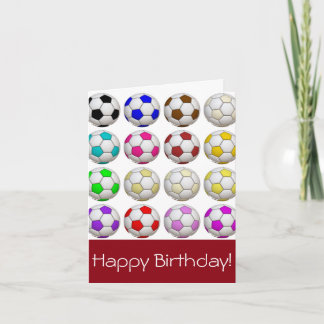 Créez votre propre carte d'anniversaire de footbal