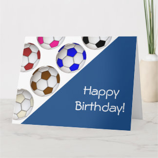Créez votre propre carte d'anniversaire de footbal