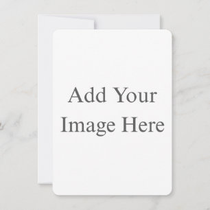 Créez votre propre carte d'annonce plate blanche