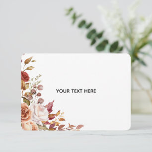 Créez votre propre carte de réponse florale