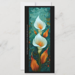 Créez votre propre carte de Signet Calla Lilies Pe