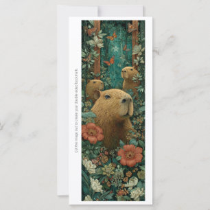 Créez votre propre carte de signet de capybaras de
