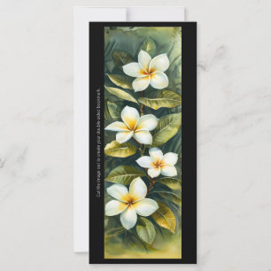 Créez votre propre carte de Signet Frangipani Trop