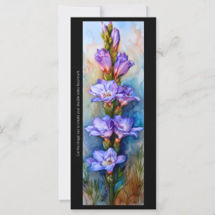 Créez votre propre carte de Signet Gladiolus Peint