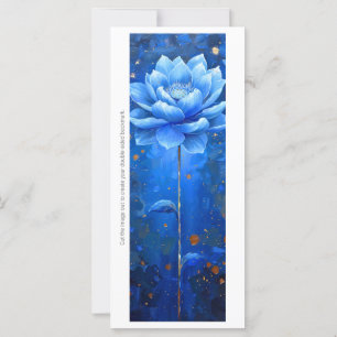Créez votre propre carte de Signet Lotus Bleu Pein