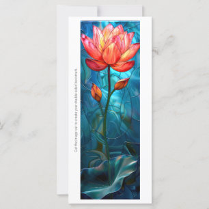 Créez votre propre carte de Signet Lotus en verre 