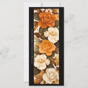 Créez votre propre carte de Signet Rose Jaune et I