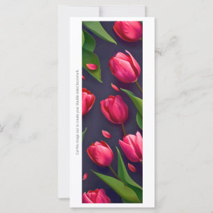 Créez votre propre carte de Signet Tulipes Roses P