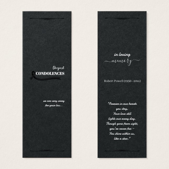 Créez votre propre carte de sympathie simple 3,0"  (Devant & derrière)