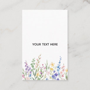 Créez votre propre carte de visite florale