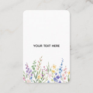 Créez Votre Propre Carte de Visite Florale
