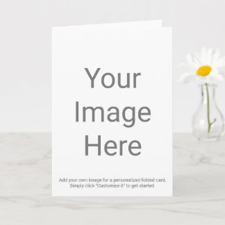 Créez votre propre carte de vœux pliée 13 x 18 cm