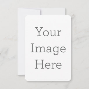 Créez votre propre carte de vœux ronde plate de 3,