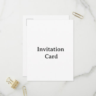 créez votre propre carte d'invitation simple