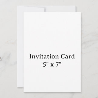 créez votre propre carte d'invitation simple 13 x