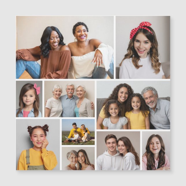 Créez Votre Propre Carte Magnétique Collage De 10  (Devant)