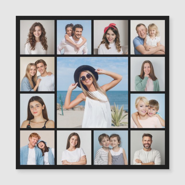 Créez Votre Propre Carte Magnétique Collage De 13  (Devant)