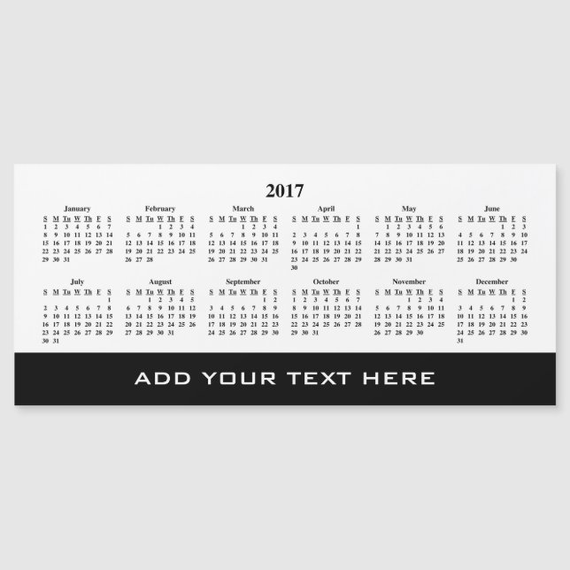 Créez votre propre carte magnétique du calendrier  (Devant)