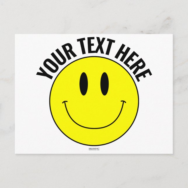Créez Votre Propre Carte Postale Smilie Smile (Devant)