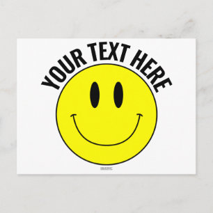 Créez Votre Propre Carte Postale Smilie Sourire