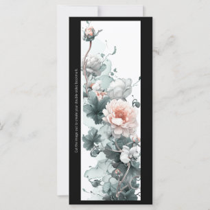 Créez votre propre carte signet avec des pivoines 
