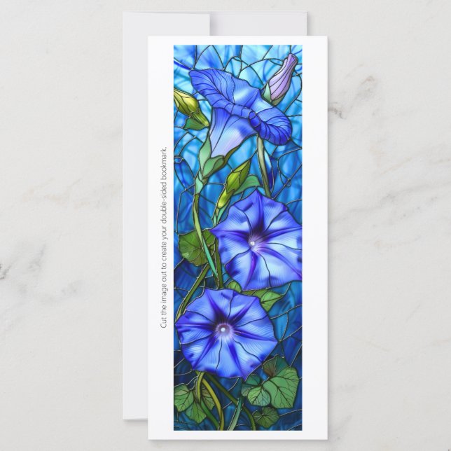 Créez votre propre carte Signet Blue Morning Glori (Devant)
