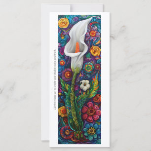 Créez votre propre carte Signet d'art Calla Lily D
