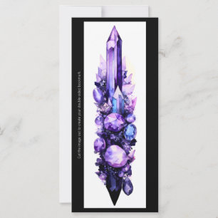 Créez votre propre carte Signet de cristaux violet