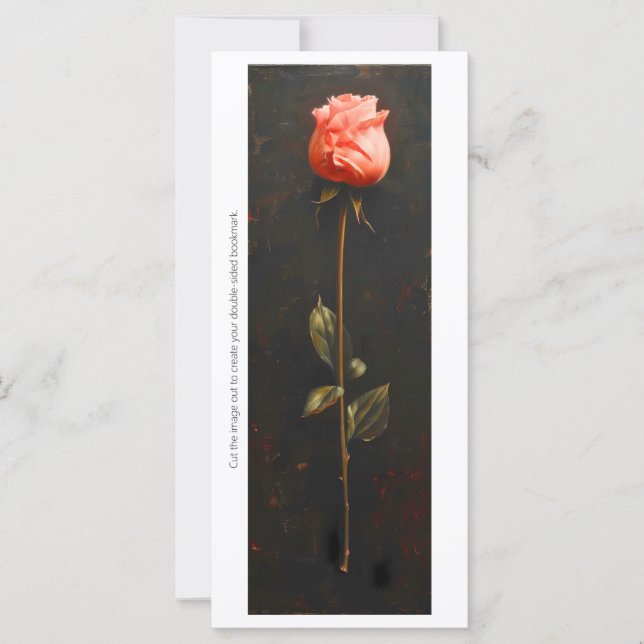 Créez votre propre carte Signet Rose Bud (Devant)