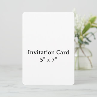 créez votre propre carte simple 5" x 7" arrondie