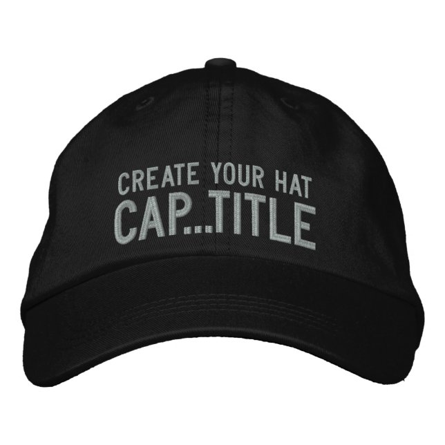 Créez votre propre Casquette en 2 étapes faciles A (Devant)