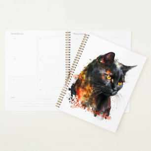 Créez votre propre chat noir fière