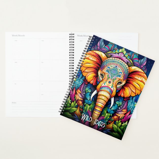 Créez votre propre éléphant de tribu Boho (Devant avec enveloppe)